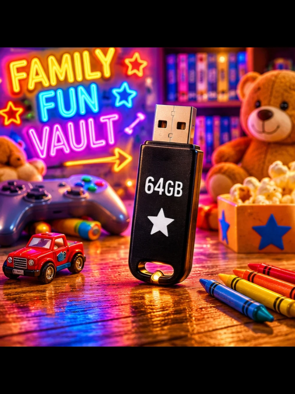 Kid/Family Media Collection USB [Public Domain]